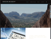 Tablet Screenshot of christineweitbrecht.com